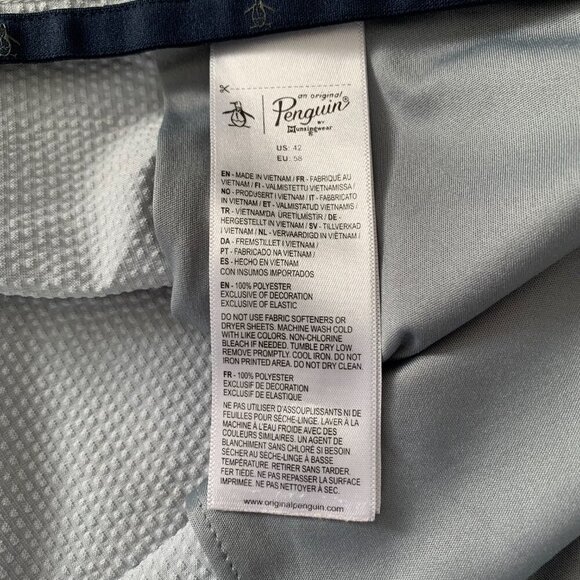 Original Penquin Flat Front Textured Shorts - Picture 5 of 10